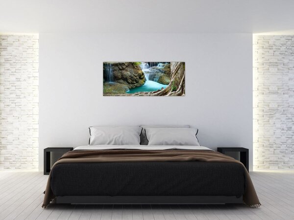 Kép - Folyó vízesésekkel (120x50 cm)