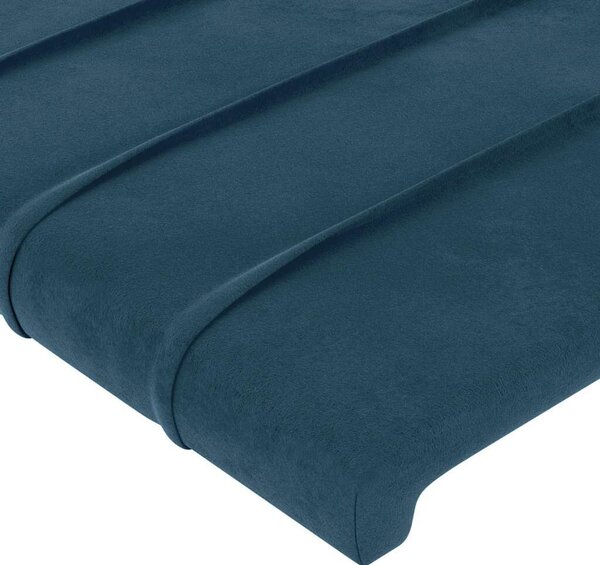 VidaXL 4 db sötétkék bársony fejtámla 72 x 5 x 78/88 cm