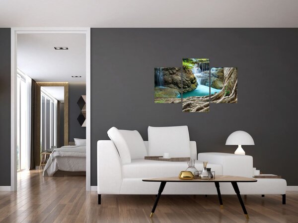 Kép - Folyó vízesésekkel (90x60 cm)