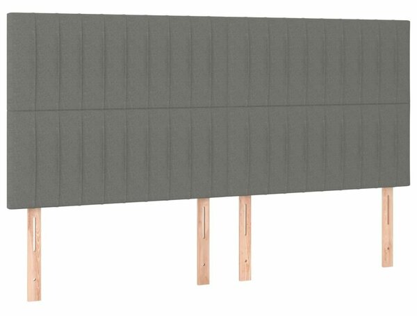 VidaXL Állítható Fejtámla - Szövet - Sötétszürke - 160cm