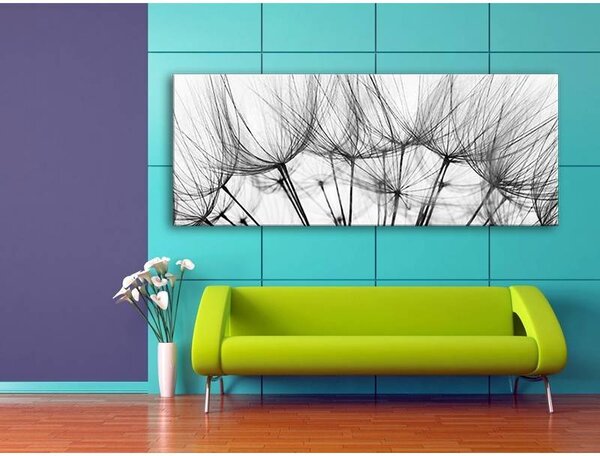 70x40 cm - Nagyított pitypang vászonkép