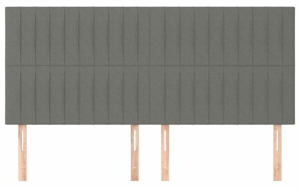 VidaXL Állítható Fejtámla - Szövet - Sötétszürke - 160cm