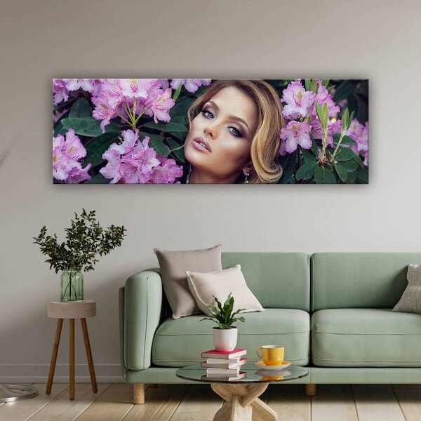 70x40 cm - Női arc vászonkép