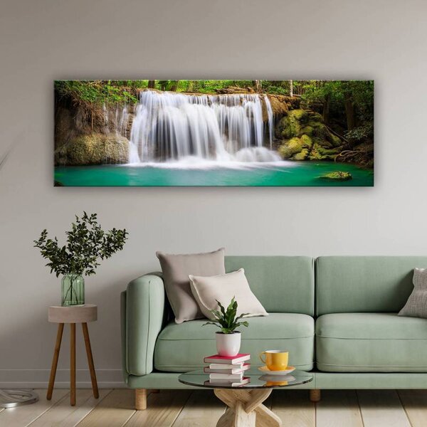 70x40 cm - Gyönyörű vízesés vászonkép