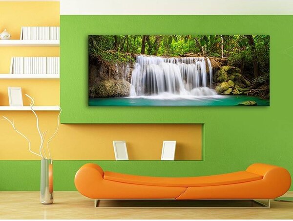 70x40 cm - Gyönyörű vízesés vászonkép
