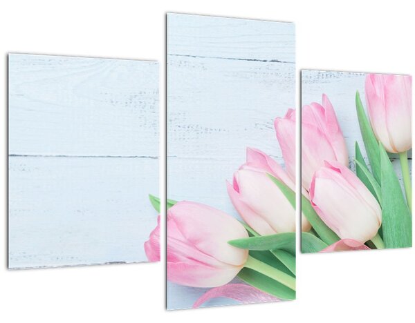 Kép - tulipán csokor (90x60 cm)