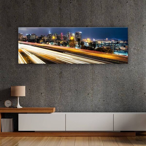 70x40 cm - Éjszakai fények vászonkép