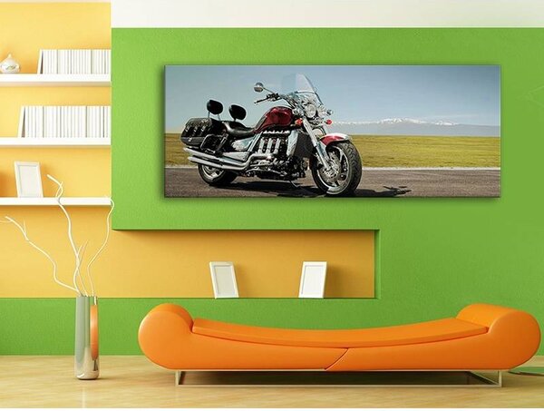 70x40 cm - Triumph motoros vászonkép