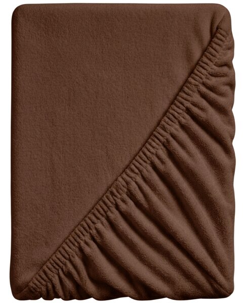 Mikroplüss lepedő SOFT BRONE 90x200 cm barna