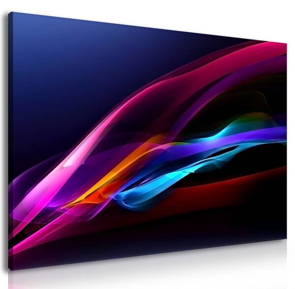 70x40 cm - Absztrakt vonalak absztrakt vászonkép