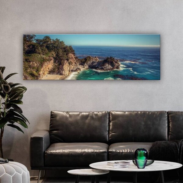 70x40 cm - Sziklás tengerpart vászonkép