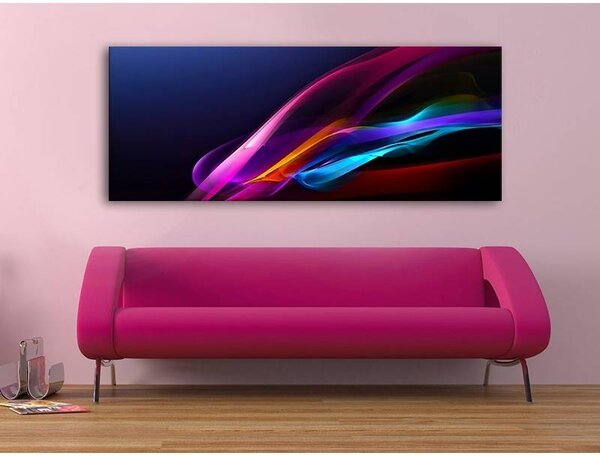 70x40 cm - Absztrakt vonalak absztrakt vászonkép
