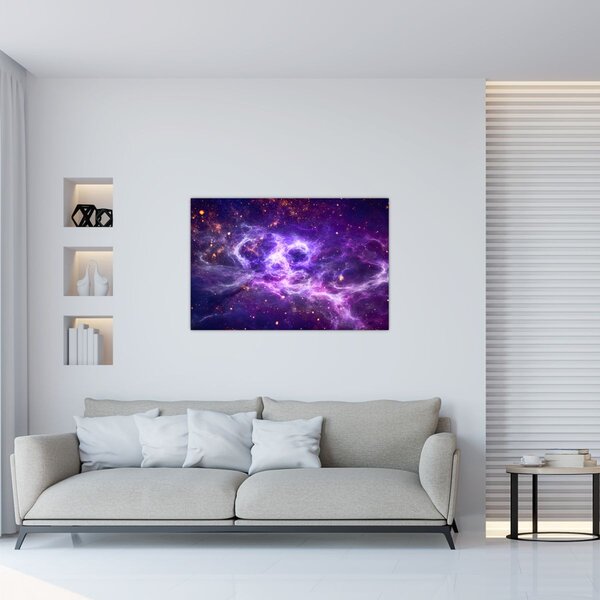 Kép - Lila Univerzum (90x60 cm)