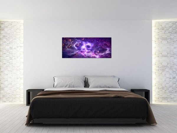 Kép - Lila Univerzum (120x50 cm)
