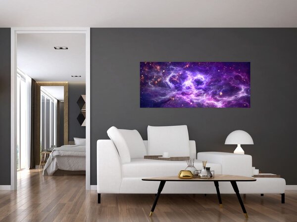 Kép - Lila Univerzum (120x50 cm)