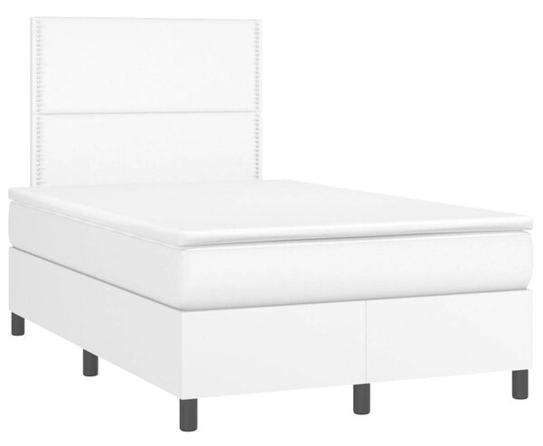 VidaXL LED-es Ágy - Műbőr - 120x200 cm