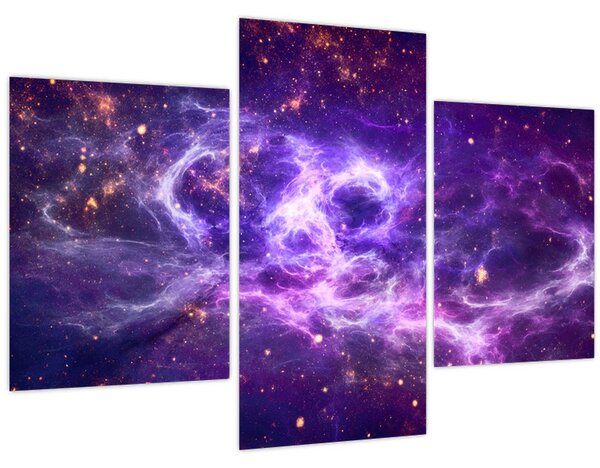 Kép - Lila Univerzum (90x60 cm)