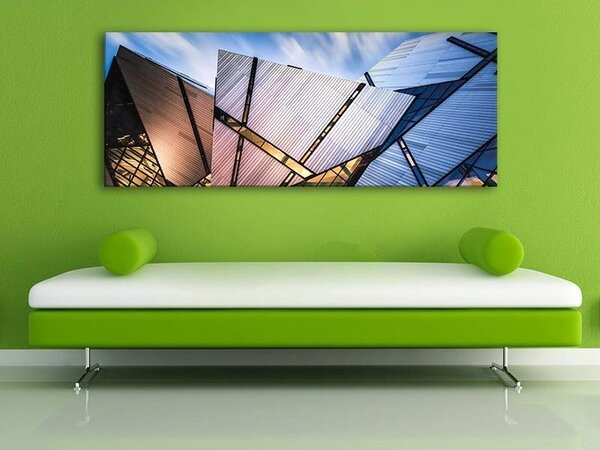 70x40 cm - Absztrakt építészet vászonkép