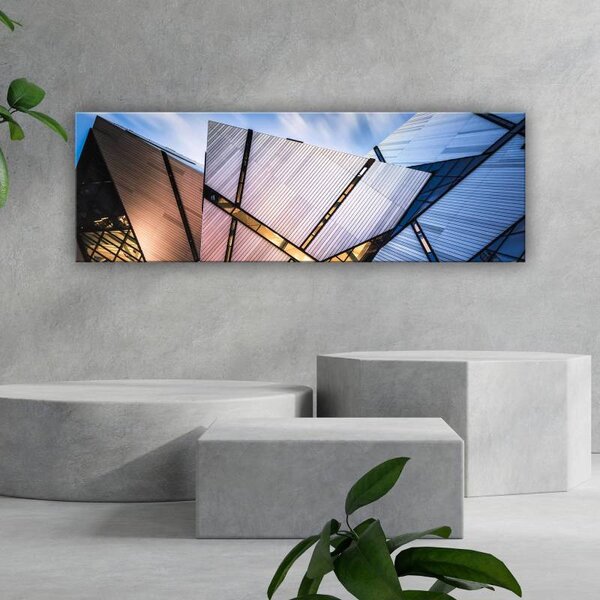 70x40 cm - Absztrakt építészet vászonkép