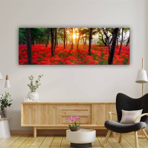 70x40 cm - Erdei virágok vászonkép