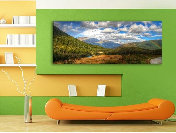 70x40 cm - Árnyék a hegyeken vászonkép