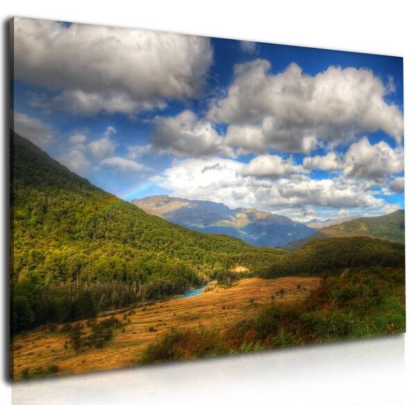 70x40 cm - Árnyék a hegyeken vászonkép
