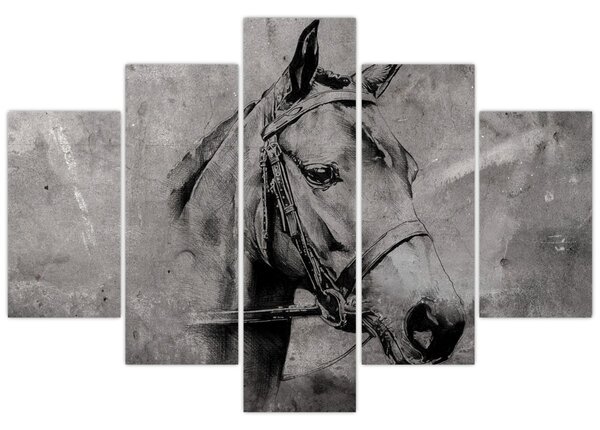 Kép - Egy ló portréja (150x105 cm)