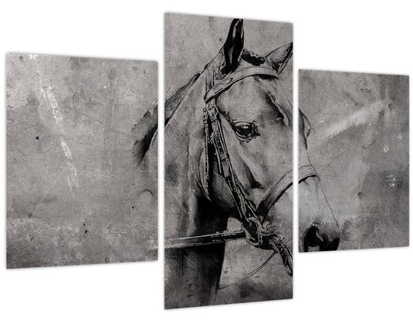 Kép - Egy ló portréja (90x60 cm)