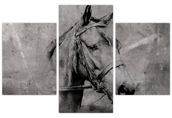 Kép - Egy ló portréja (90x60 cm)
