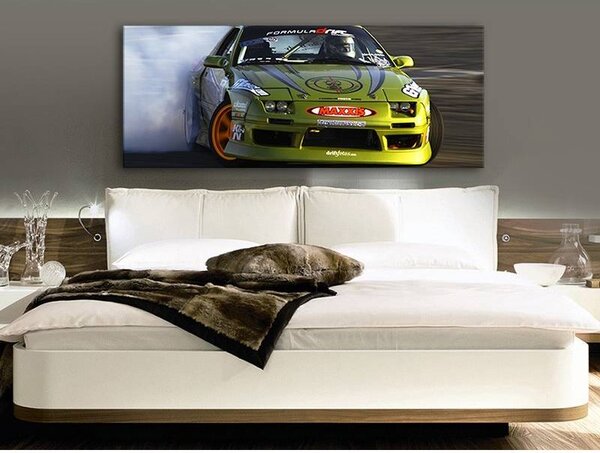 70x40 cm - Driftelés autós vászonkép