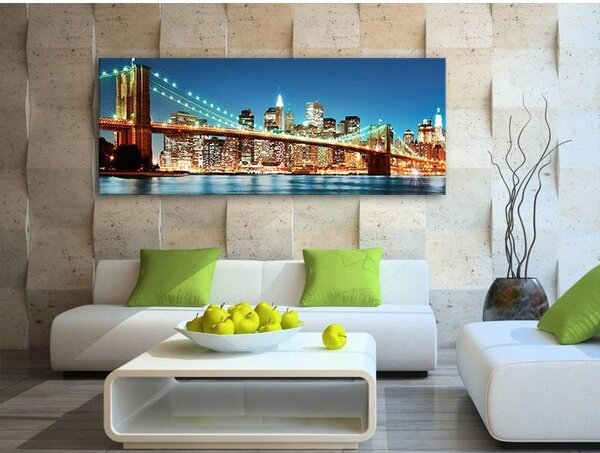 70x40 cm - New York fényei vászonkép