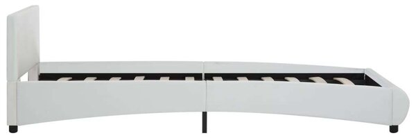 VidaXL fehér LED-es műbőr ágykeret 90 x 200 cm