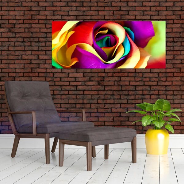 Kép - Színes rózsa (120x50 cm)