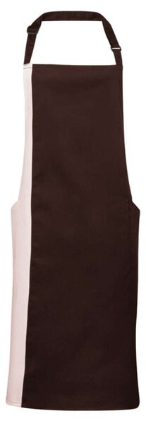 Kétszínű kötény-Barna-Beige