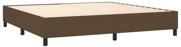 VidaXL Ágy - Sötétbarna Szövet - 200x200 cm