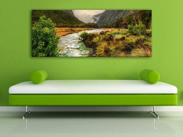 70x40 cm - Hegyi patak vászonkép