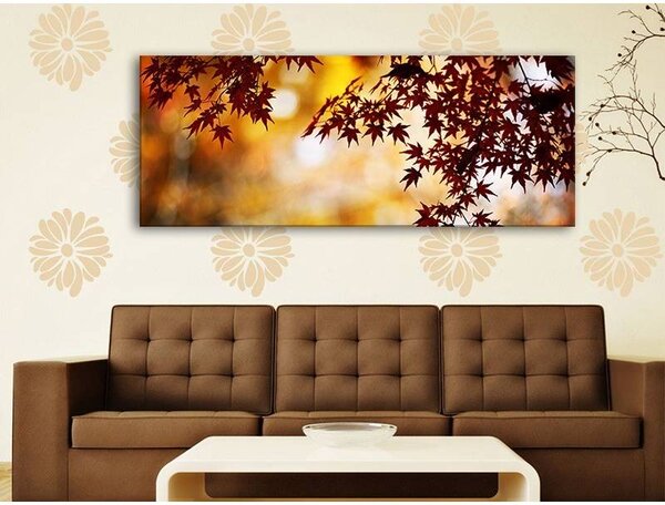 70x40 cm - Őszi falevelek vászonkép