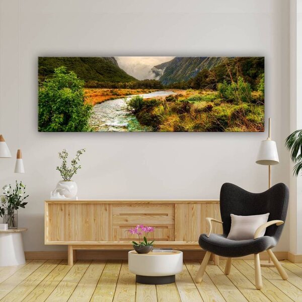70x40 cm - Hegyi patak vászonkép