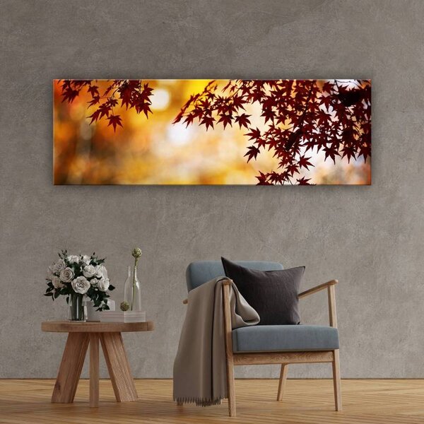 70x40 cm - Őszi falevelek vászonkép