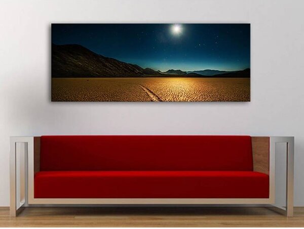 70x40 cm - Az éjszaka fényei a sivatagban vászonkép