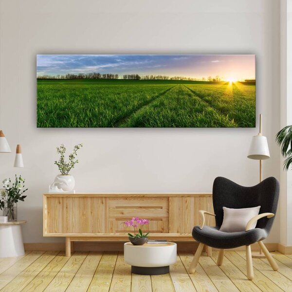 70x40 cm - Napsütéses rét vászonkép
