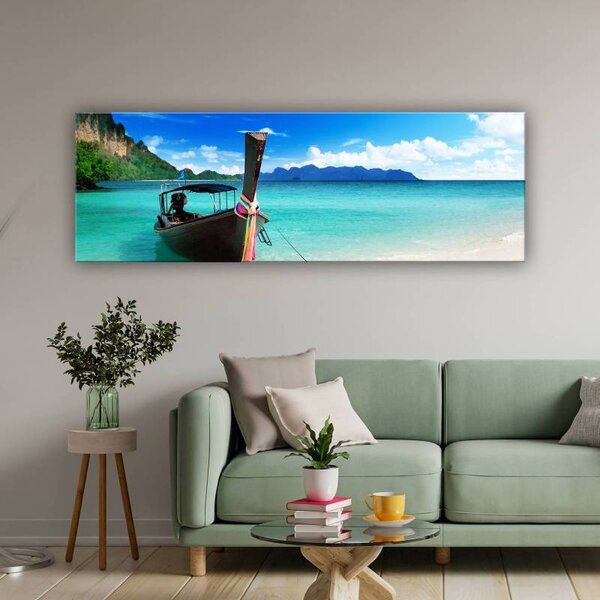 70x40 cm - Thaiföld tengerpart vászonkép