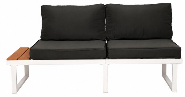 Furnigo Kerti fém szett Malaga - fehér/antracit párnákkal