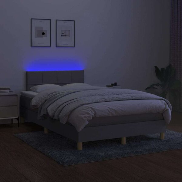 VidaXL LED-es Rugós Ágy - 120x200 cm