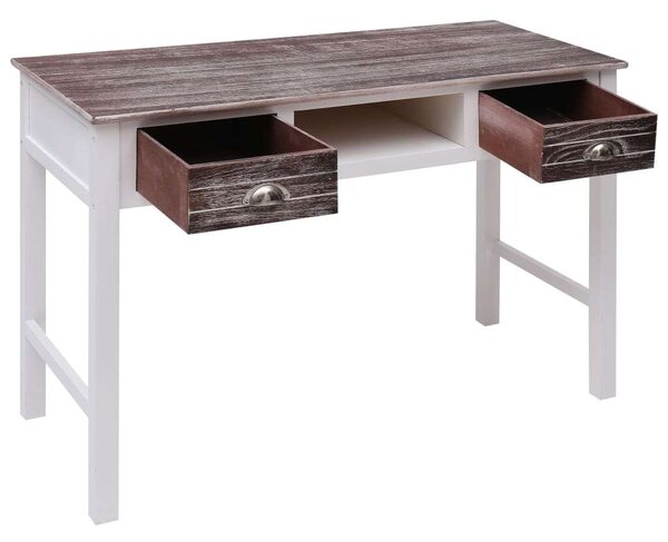 VidaXL barna fa íróasztal 110 x 45 x 76 cm