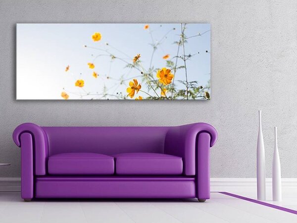 70x40 cm - Sárga virágok - vászonkép