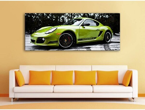 70x40 cm - Porsche Cayman autós vászonkép
