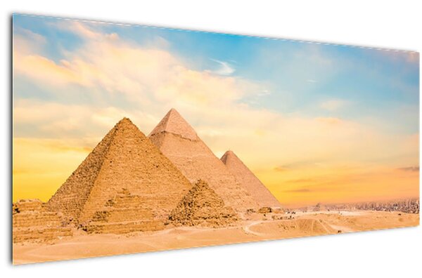 Az egyiptomi piramisok képe (120x50 cm)