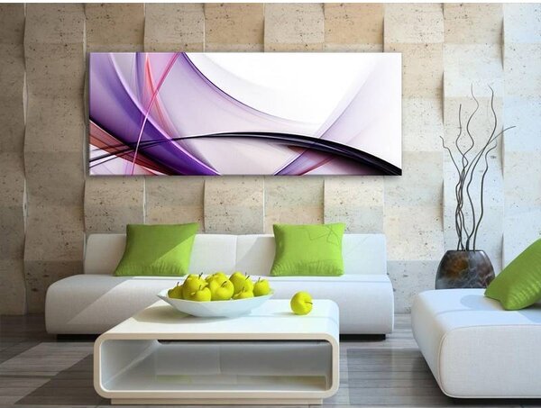 70x40 cm - Kék absztrakt vászonkép