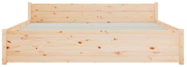VidaXL tömör fa ágykeret 150x200 cm (5FT King Size)
